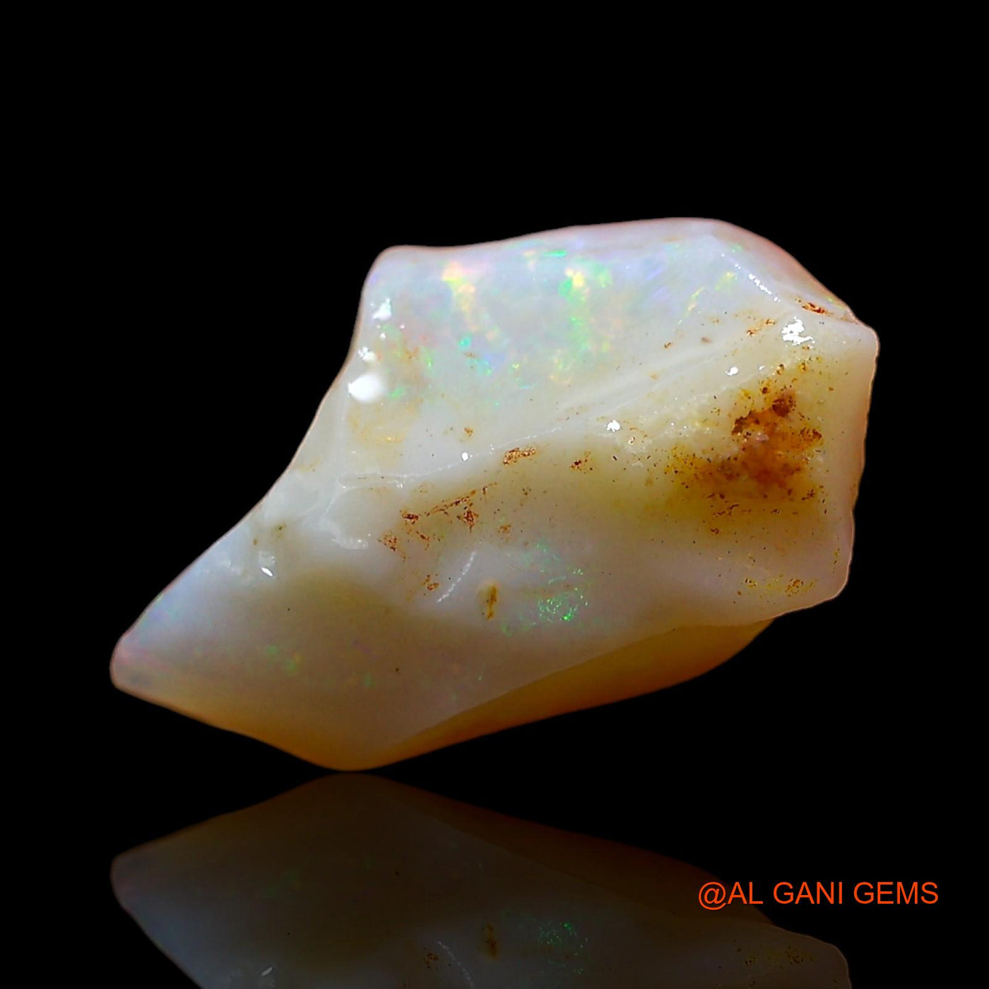 Natural Fire Opal Gemstone 3.00 Cts Loose Fancy Rough From Australia 16x9x5 mm RD-93