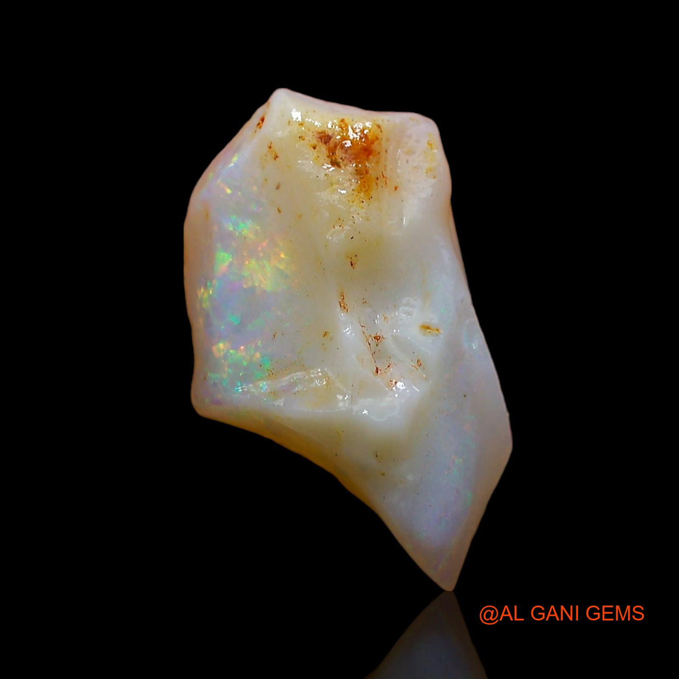 Natural Fire Opal Gemstone 3.00 Cts Loose Fancy Rough From Australia 16x9x5 mm RD-93
