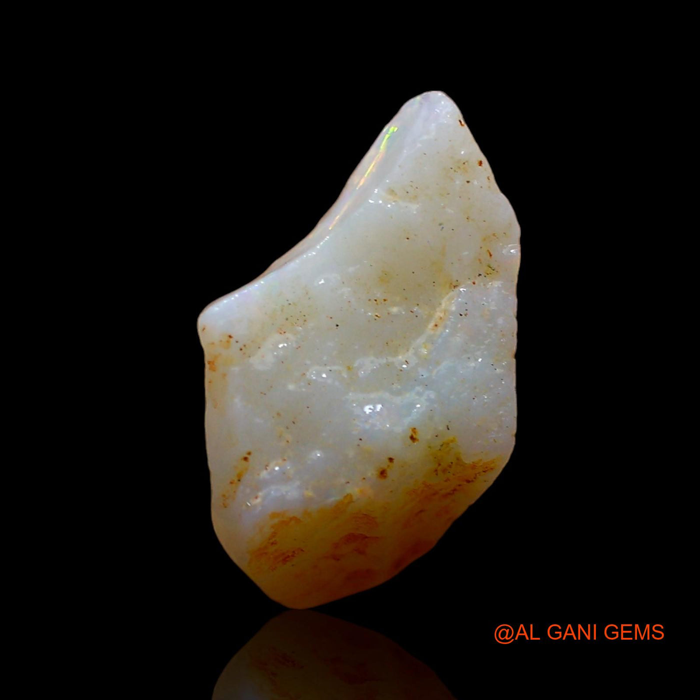 Natural Fire Opal Gemstone 3.00 Cts Loose Fancy Rough From Australia 16x9x5 mm RD-93