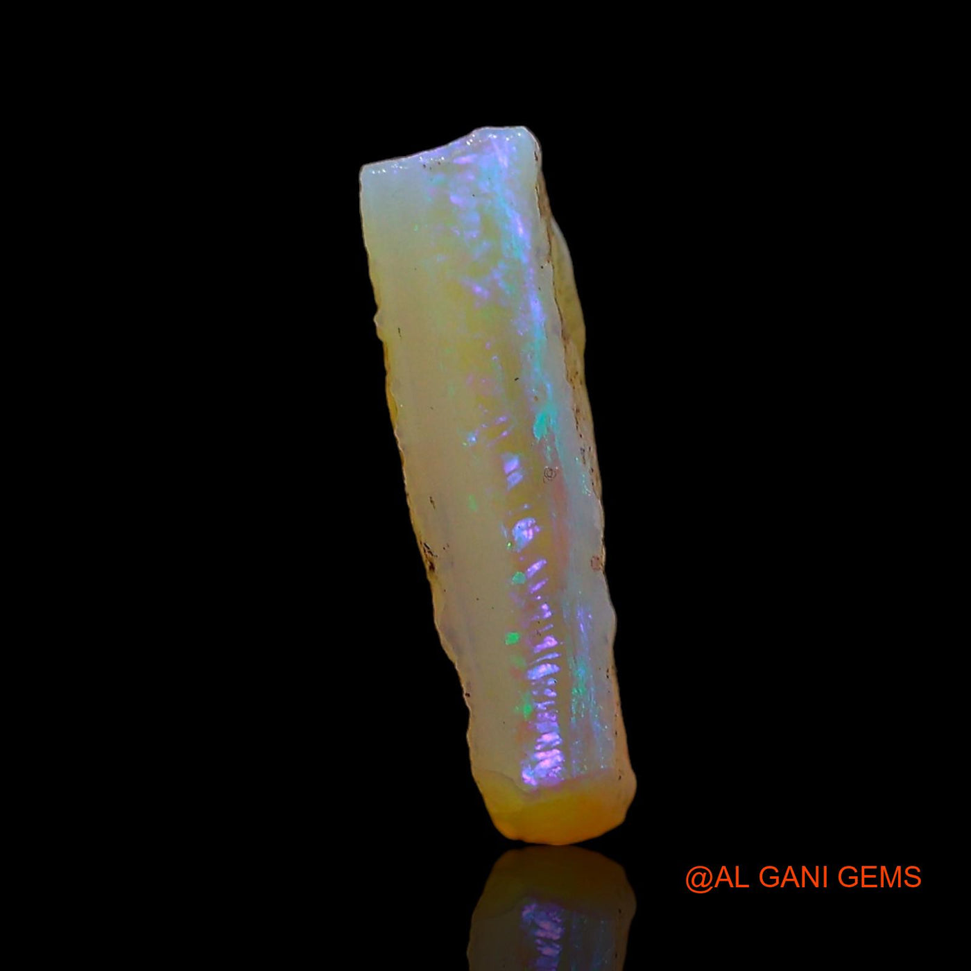 Natural Untreated Fire Opal Loose Gemstone Fancy Rough From Australia 3.00 Cts 12x10x3 mm RD-95