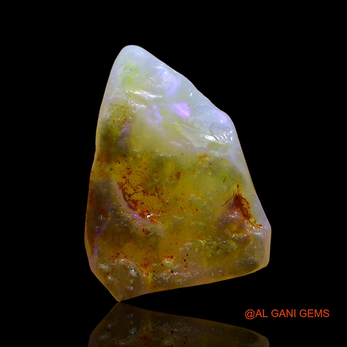 4.00 Cts Natural Australian Fire Opal Fancy Rough Loose Gemstone For Jewelry 12x9x5 mm RD-97