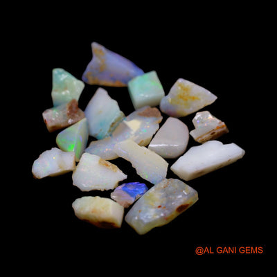 Natural Fire Opal Loose Gemstone Fancy Rough From Australia 17 Pcs Wholesale Lot 36.00 Cts 6X78 TO 9X19 MM RD-9