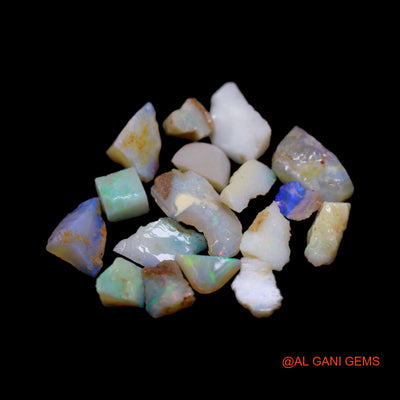 Natural Fire Opal Loose Gemstone Fancy Rough From Australia 17 Pcs Wholesale Lot 36.00 Cts 6X78 TO 9X19 MM RD-9