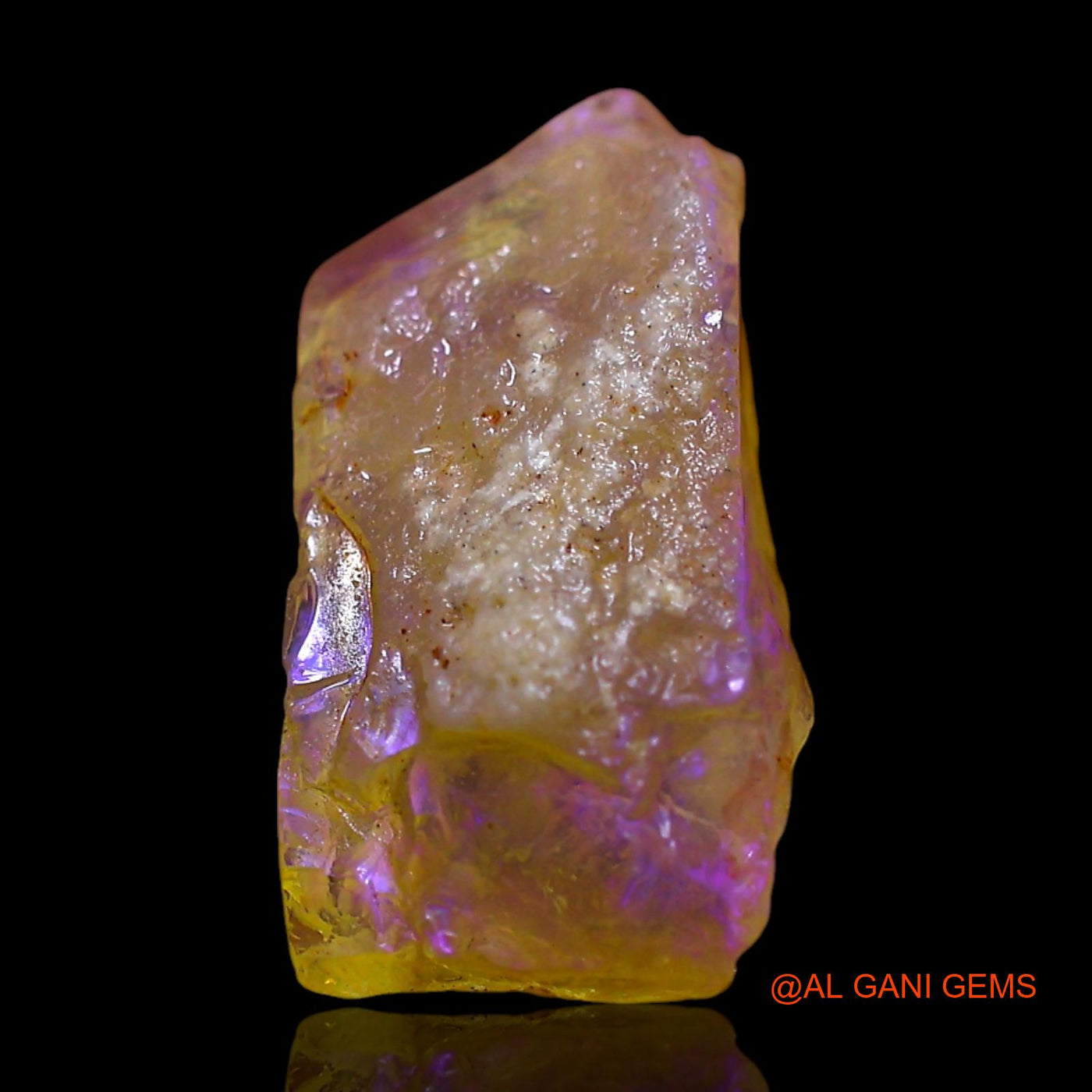 Natural Untreated Fire Opal Loose Gemstone Fancy Rough From Australia 3.00 Cts 15x8x4 mm RE-1000