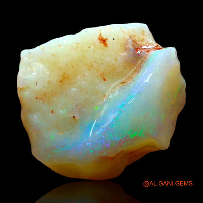 Natural Fire Opal Gemstone 7.00 Cts Loose Fancy Rough From Australia 16x15x6 mm RE-101