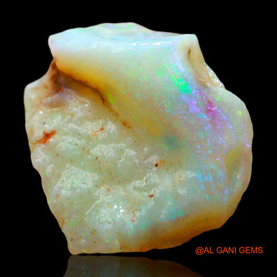 Natural Fire Opal Gemstone 7.00 Cts Loose Fancy Rough From Australia 16x15x6 mm RE-101