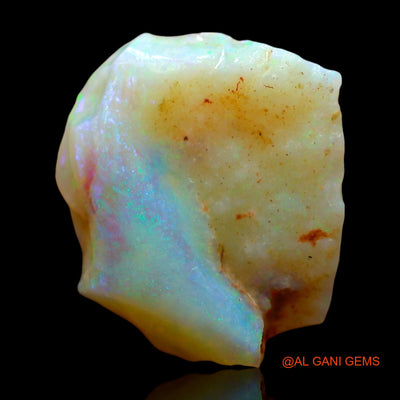 Natural Fire Opal Gemstone 7.00 Cts Loose Fancy Rough From Australia 16x15x6 mm RE-101