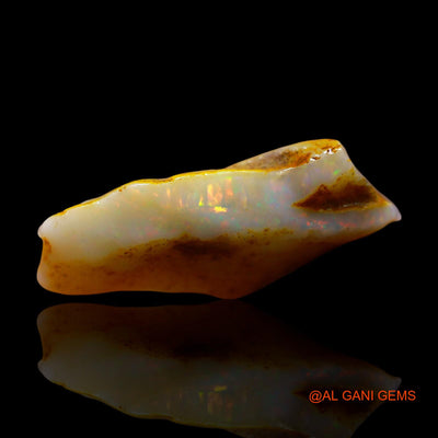 Natural Fire Opal Gemstone 7.00 Cts Loose Fancy Rough From Australia 24x12x6 mm RE-10