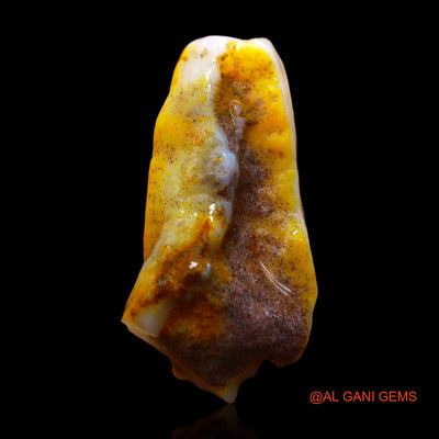 Natural Fire Opal Gemstone 7.00 Cts Loose Fancy Rough From Australia 24x12x6 mm RE-10