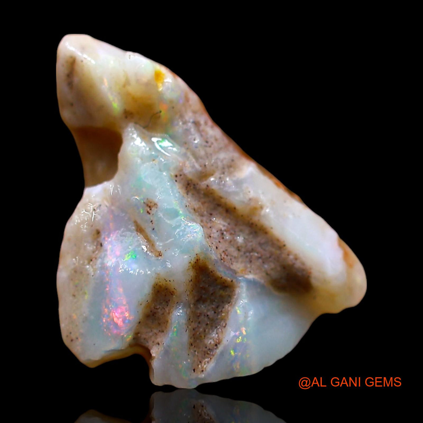 8.00 Cts Natural Australian Fire Opal Loose Gemstone Fancy Rough 16x15x11 mm RE-112