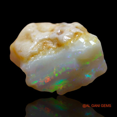 Natural Untreated Fire Opal Loose Gemstone Fancy Rough From Australia 8.00 Cts 16x13x8 mm RE-115