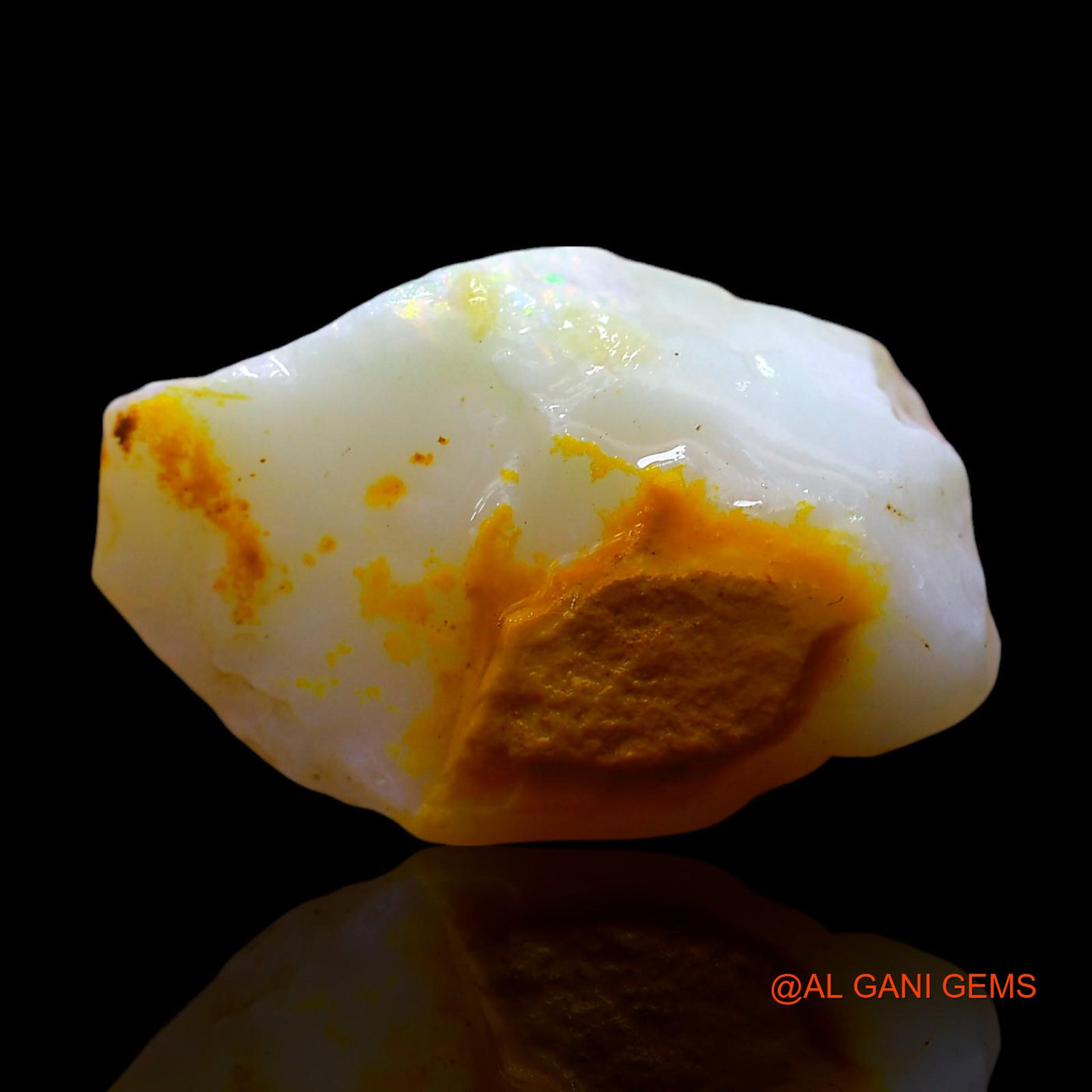 6.00 Cts Natural Australian Fire Opal Loose Gemstone Fancy Rough 16x11x4 mm RE-117