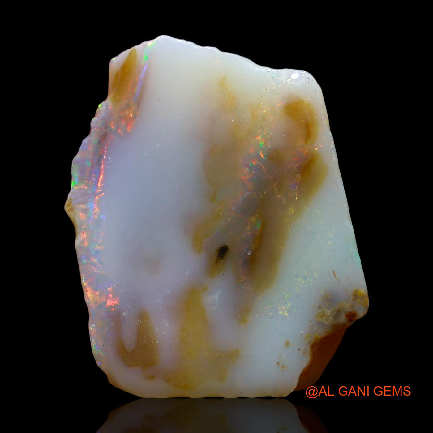 11.00 Cts Natural Australian Fire Opal Loose Gemstone Fancy Rough 20x15x6 mm RE-11