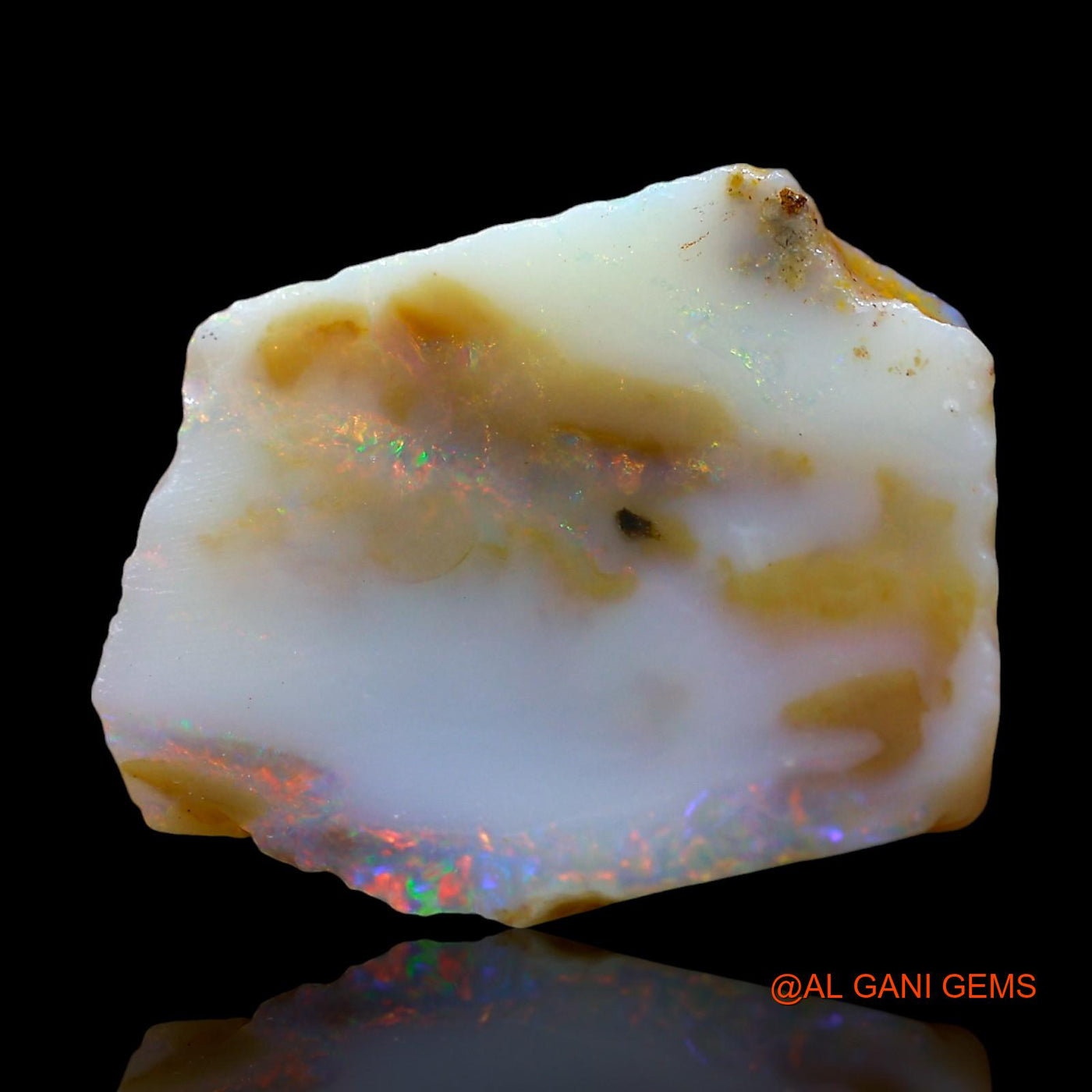 11.00 Cts Natural Australian Fire Opal Loose Gemstone Fancy Rough 20x15x6 mm RE-11