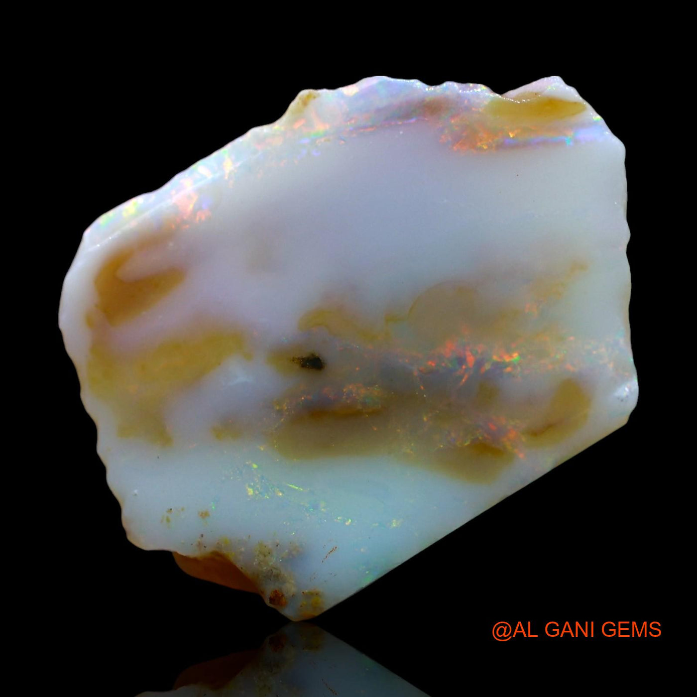 11.00 Cts Natural Australian Fire Opal Loose Gemstone Fancy Rough 20x15x6 mm RE-11