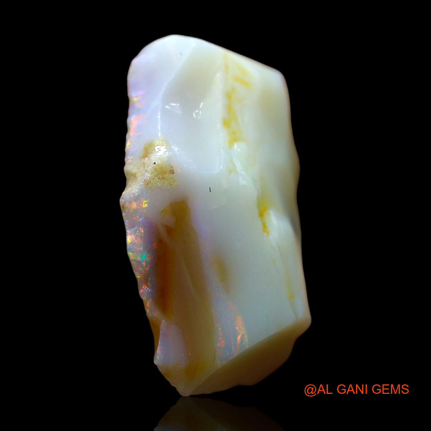 11.00 Cts Natural Australian Fire Opal Loose Gemstone Fancy Rough 20x15x6 mm RE-11