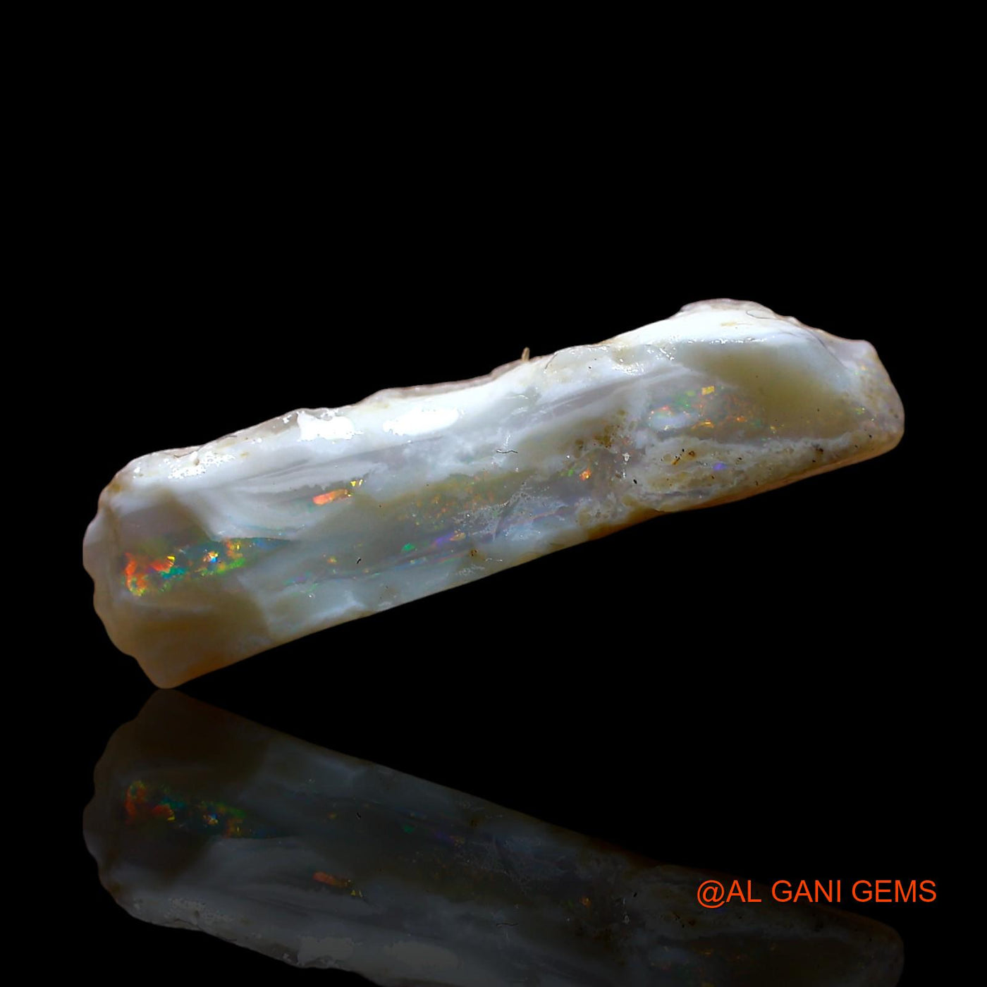 Natural Fire Opal Gemstone 5.00 Cts Loose Fancy Rough From Australia 21x8x5 mm RE-121
