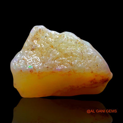 Natural Fire Opal Gemstone 7.00 Cts Loose Fancy Rough From Australia 15x11x10 mm RE-122