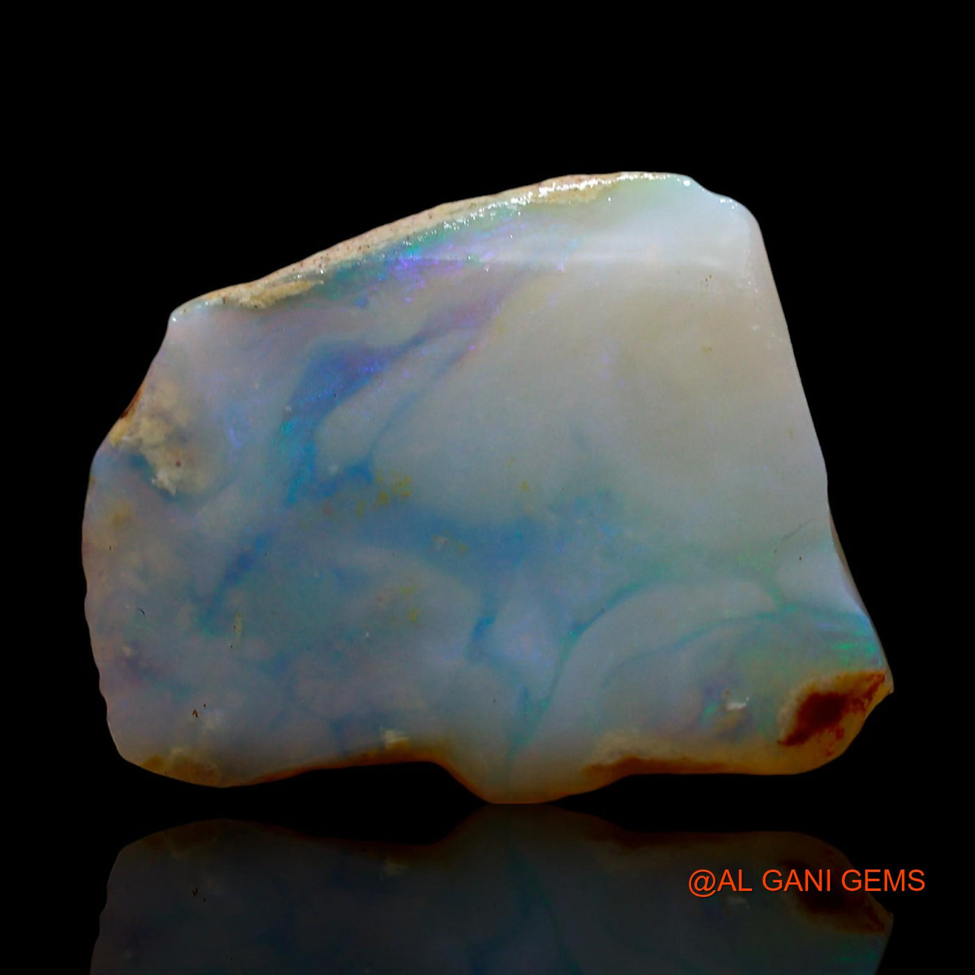 Natural Untreated Fire Opal Loose Gemstone Fancy Rough From Australia 7.00 Cts 19x15x3 mm RE-12
