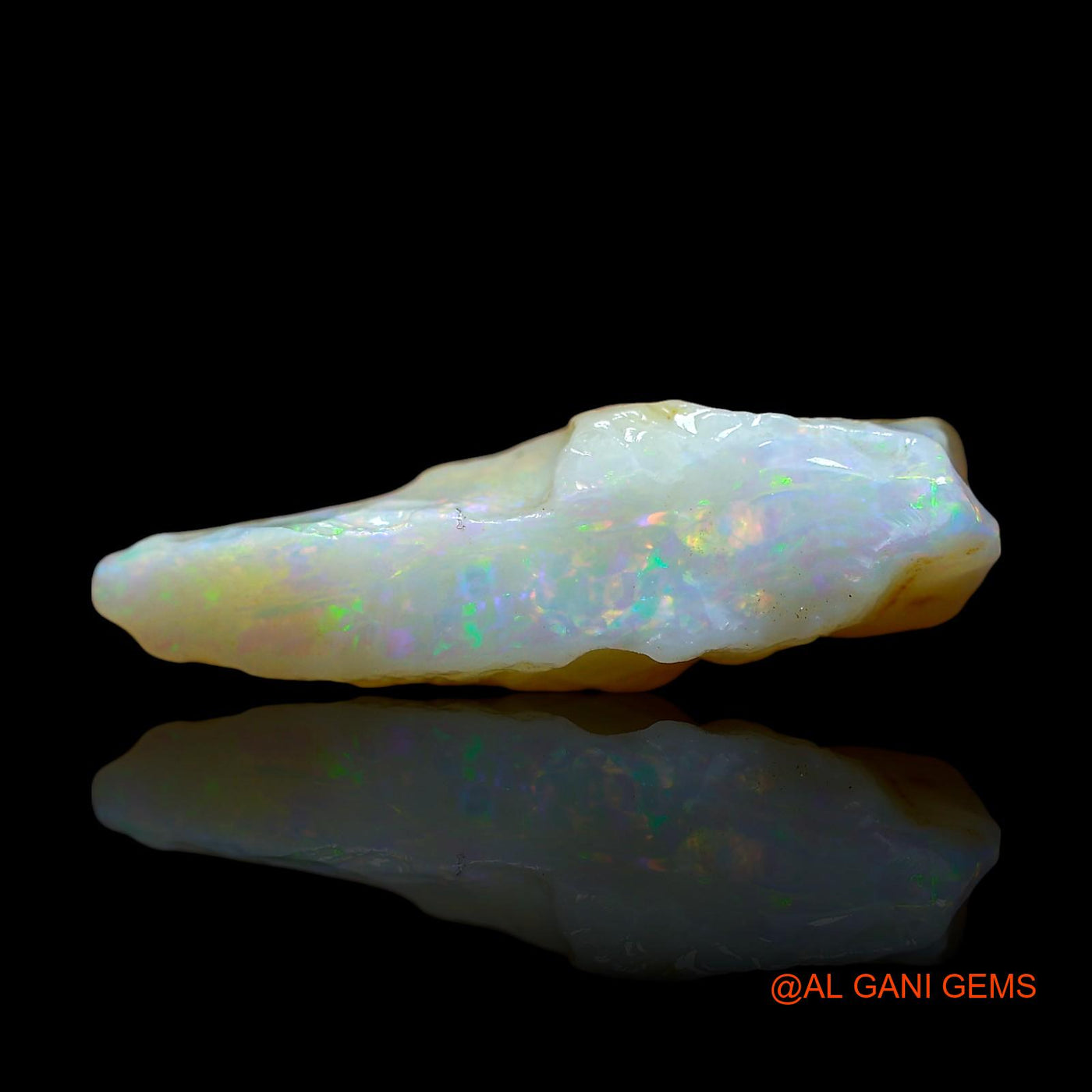 Natural Untreated Fire Opal Loose Gemstone Fancy Rough From Australia 5.00 Cts 20x8x6 mm RE-133