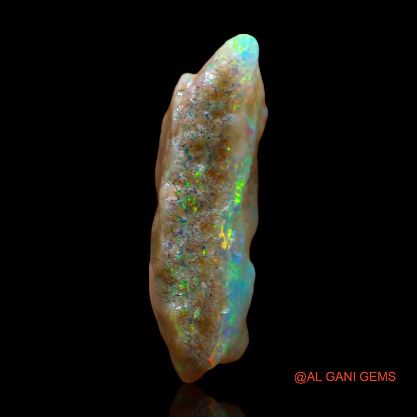 4.00 Cts Natural Australian Fire Opal Loose Gemstone Fancy Rough 19x8x6 mm RE-134