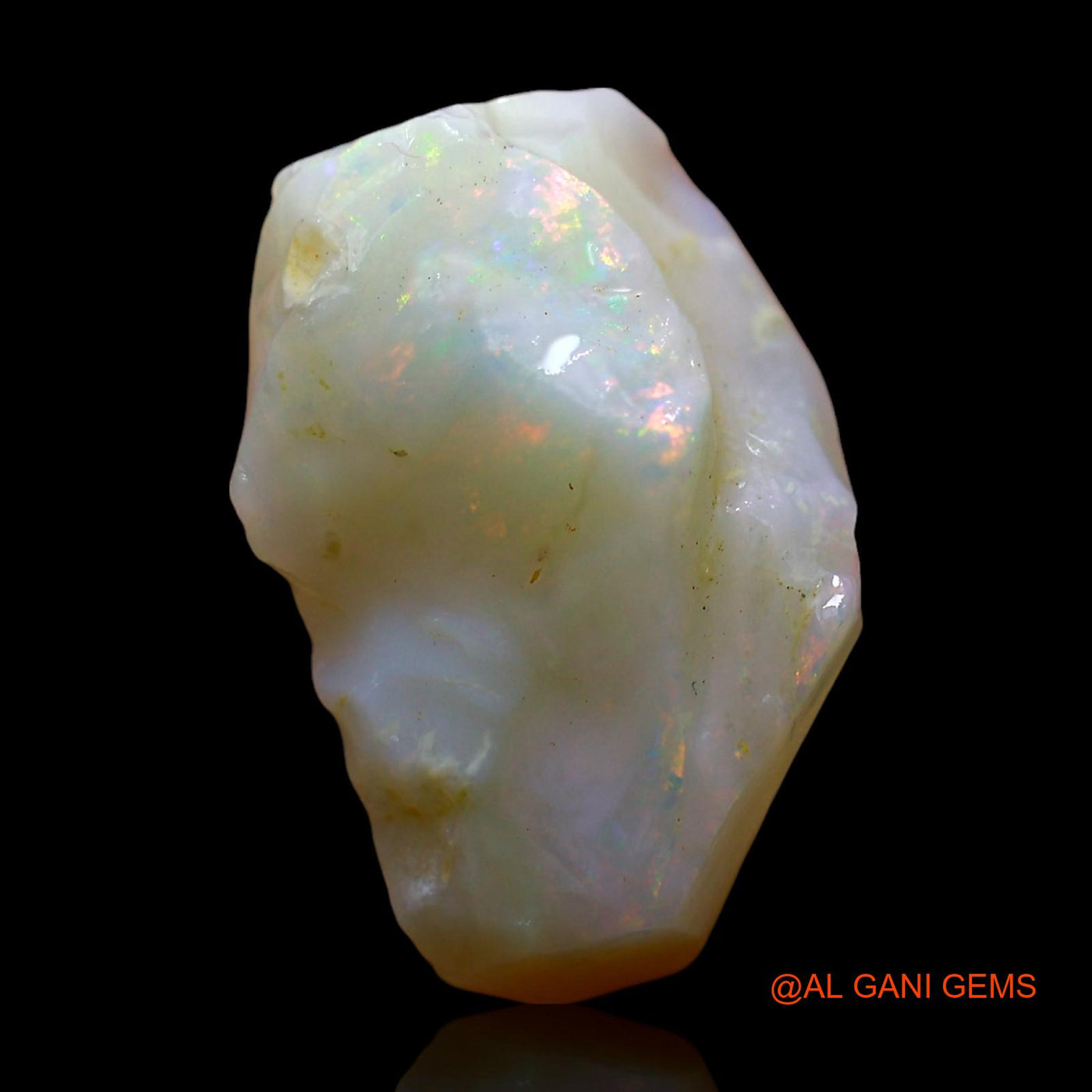 Natural Untreated Fire Opal Loose Gemstone Fancy Rough From Australia 6.00 Cts 15x9x6 mm RE-145