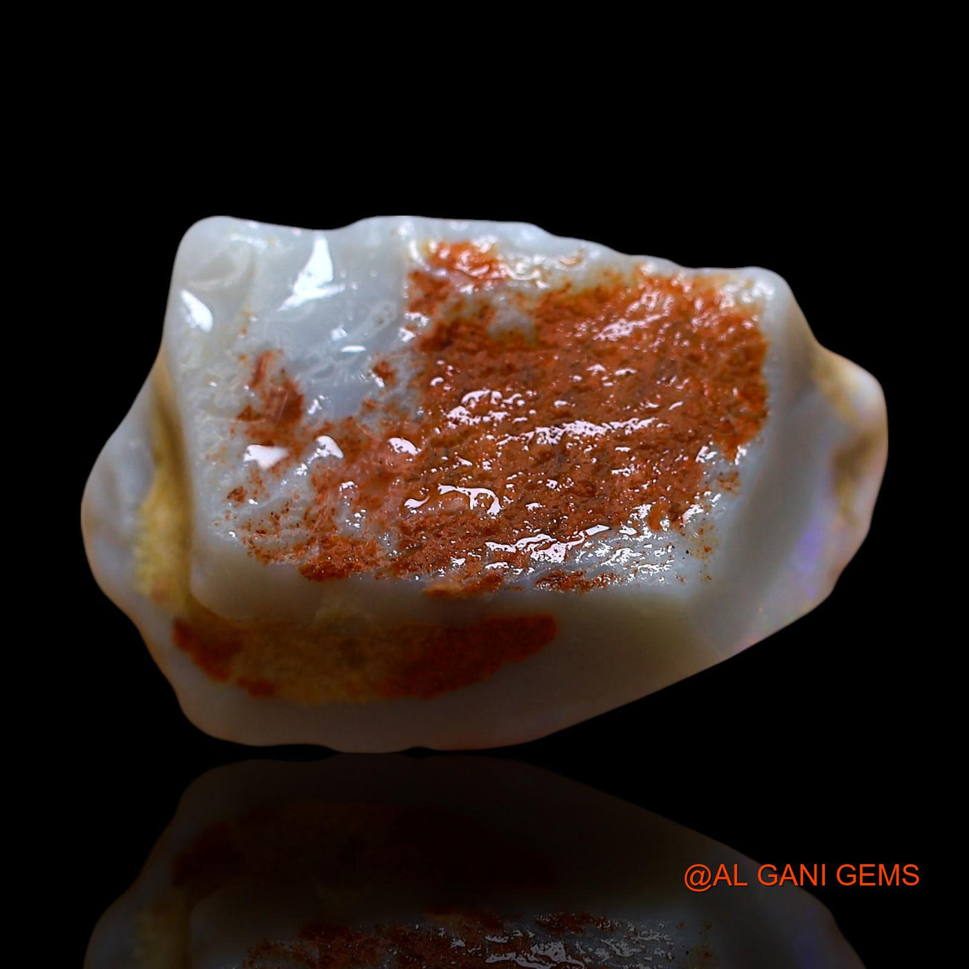 11.00 Cts Natural Australian Fire Opal Loose Gemstone Fancy Rough 21x11x9 mm RE-14