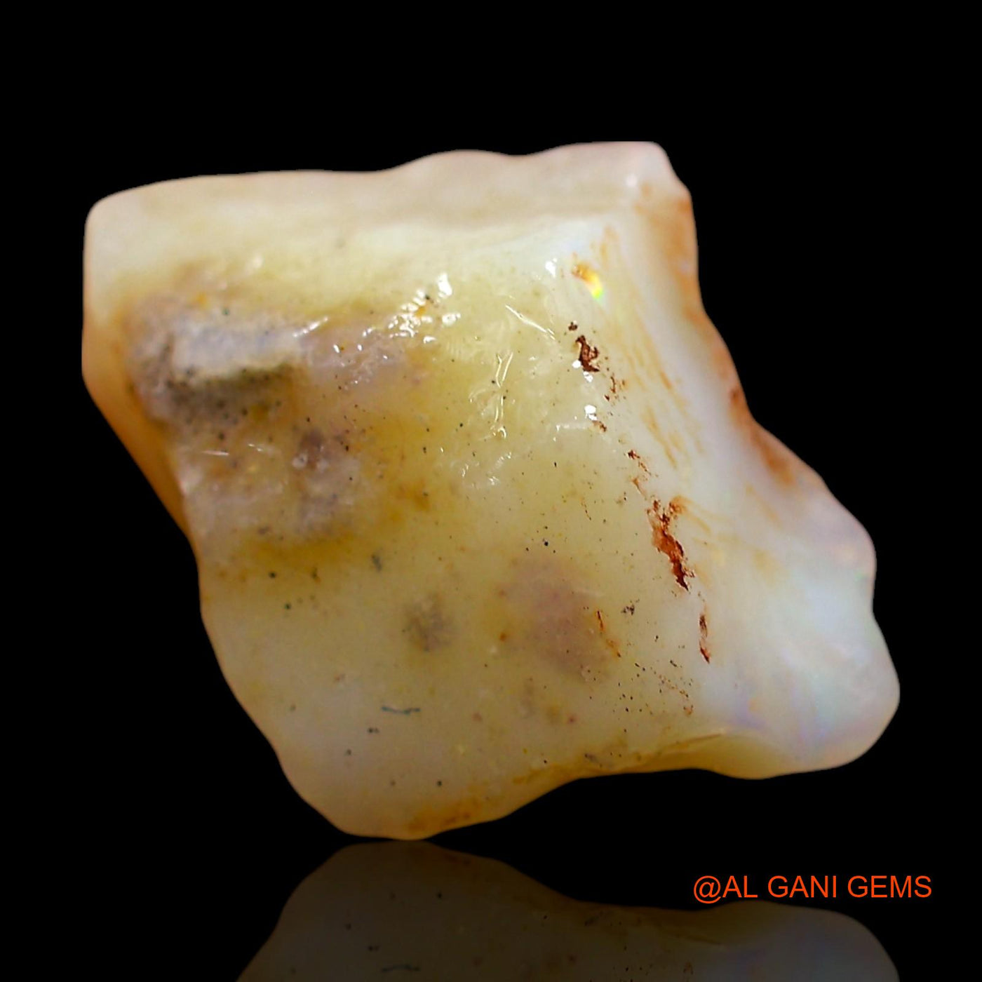 7.00 Cts Unheated Australian Fire Opal Loose Gemstone Fancy Rough Natural 14x11x8 mm RE-162