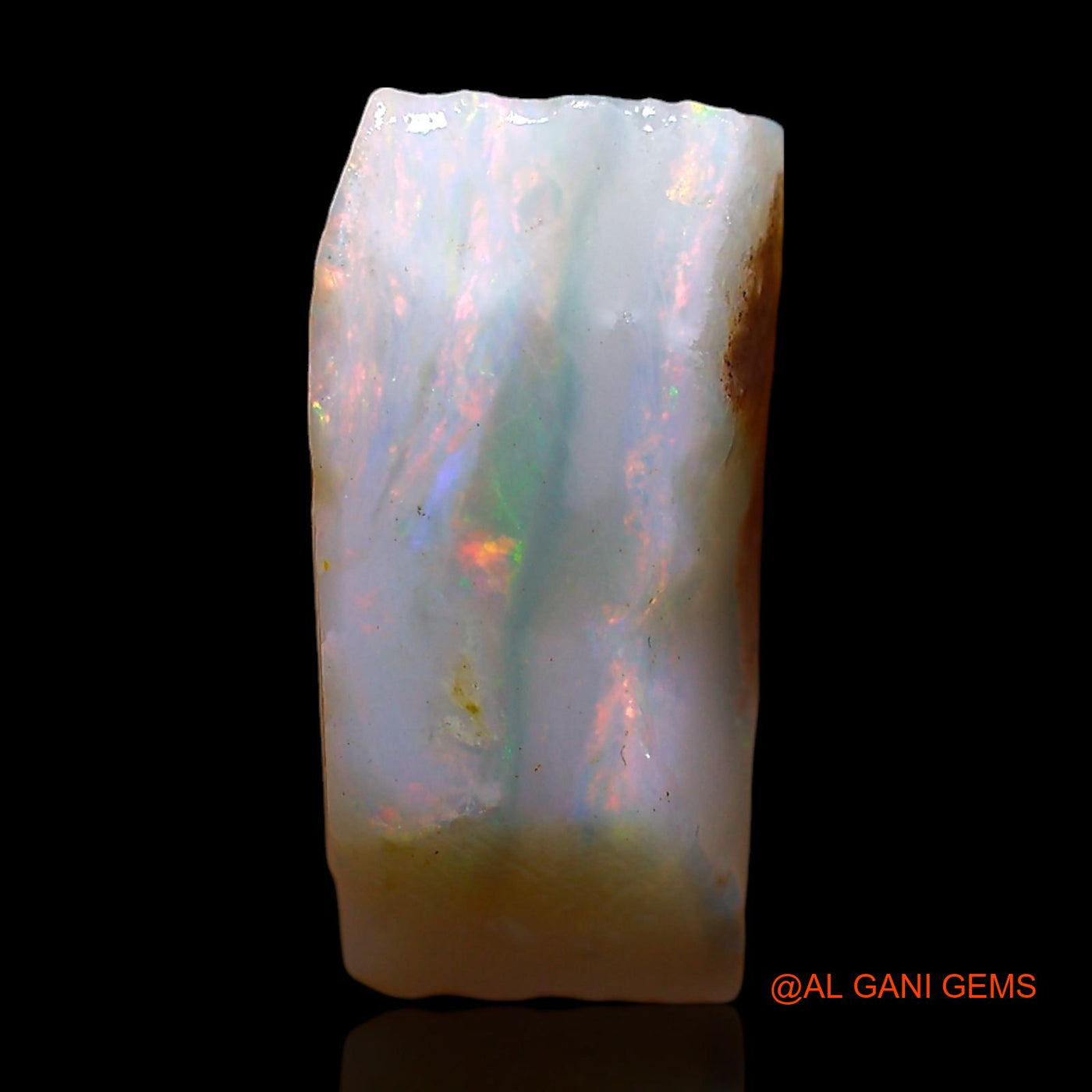 Natural Untreated Fire Opal Loose Gemstone Fancy Rough From Australia 7.00 Cts 13x11x7 mm RE-167