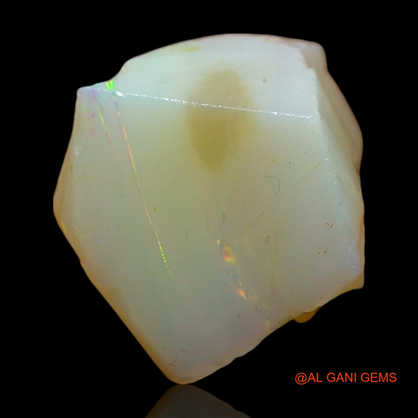 Natural Fire Opal Gemstone 11.00 Cts Loose Fancy Rough From Australia 12x11x11 mm RE-168