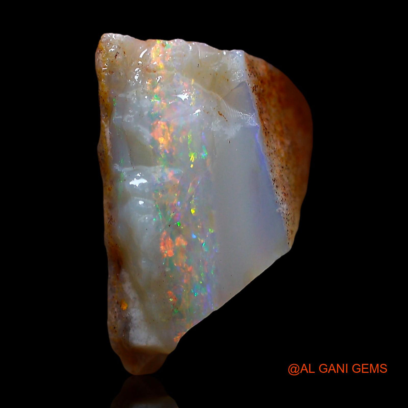 5.00 Cts Natural Australian Fire Opal Loose Gemstone Fancy Rough 13x12x7 mm RE-169