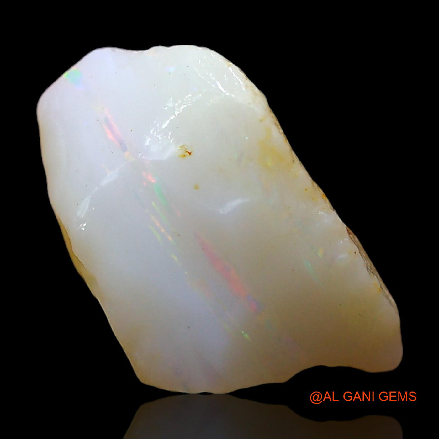 Natural Untreated Fire Opal Loose Gemstone Fancy Rough From Australia 8.00 Cts 14x11x8 mm RE-175