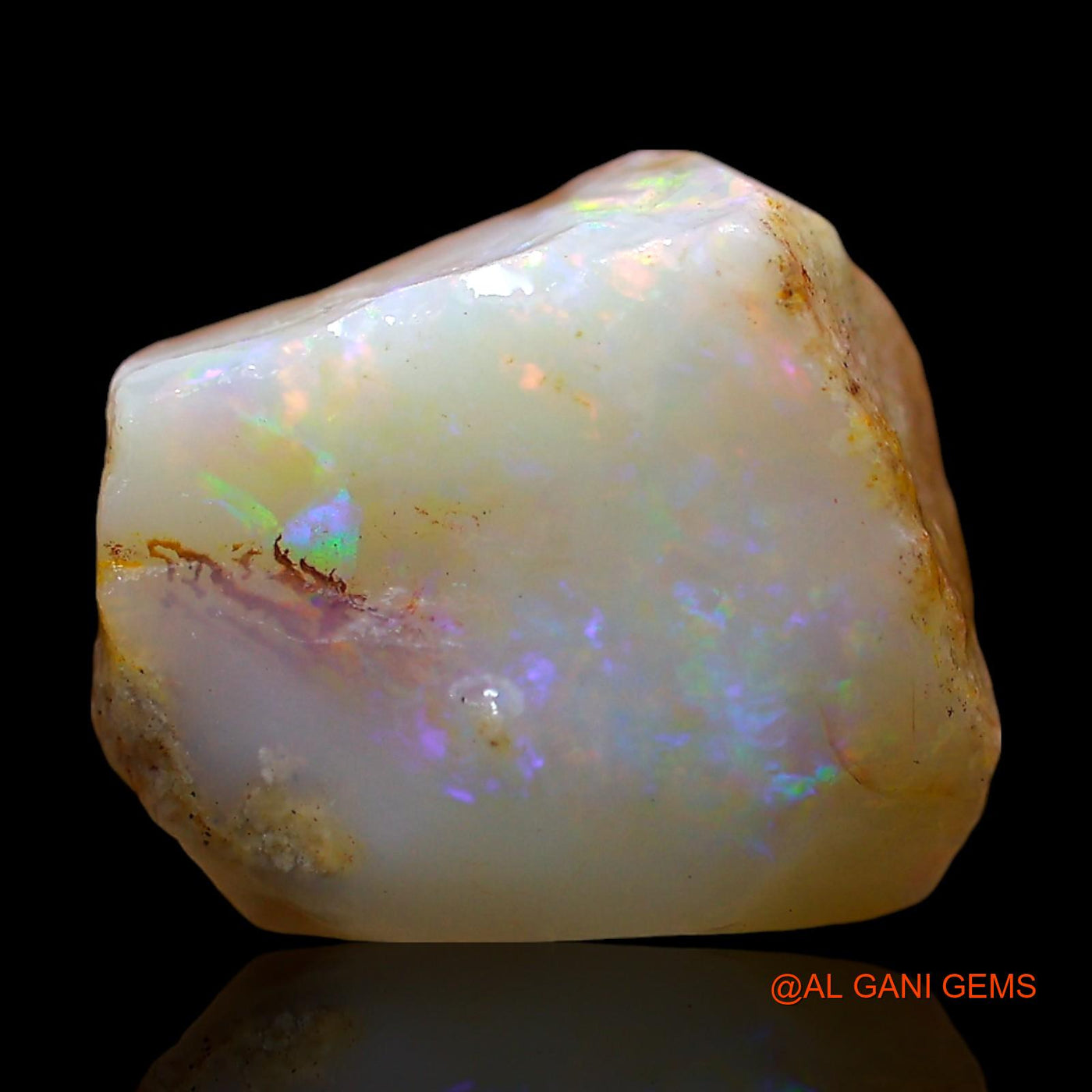 Natural Untreated Fire Opal Loose Gemstone Fancy Rough From Australia 6.00 Cts 13x11x6 mm RE-186