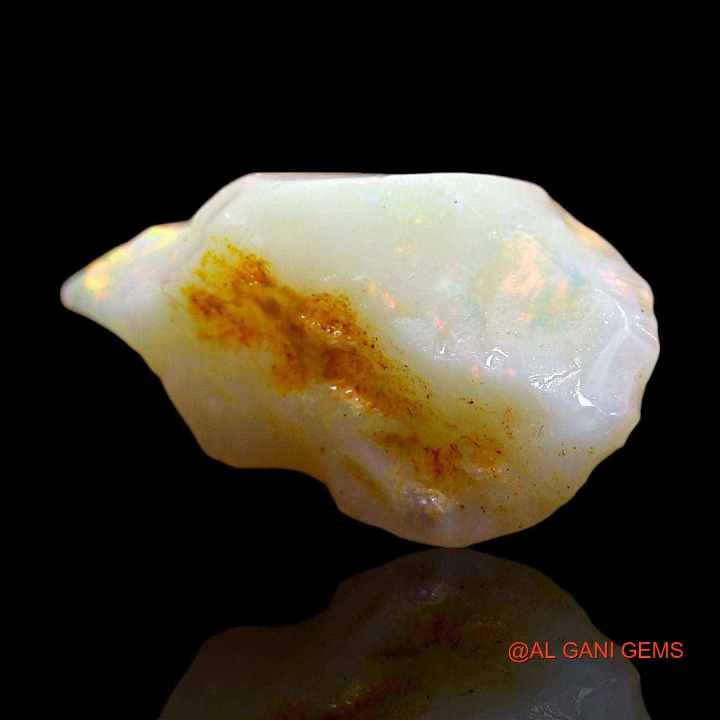 3.00 Cts Unheated Australian Fire Opal Loose Gemstone Fancy Rough Natural 16x9x6 mm RE-187