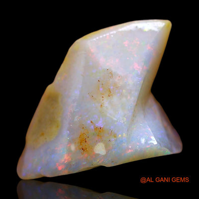 Natural Fire Opal Gemstone 3.00 Cts Loose Fancy Rough From Australia 16x11x7 mm RE-189
