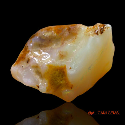 Natural Fire Opal Gemstone 5.00 Cts Loose Fancy Rough From Australia 15x11x8 mm RE-190