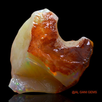 5.00 Cts Natural Australian Fire Opal Fancy Rough Loose Gemstone For Jewelry 13x13x7 mm RE-192