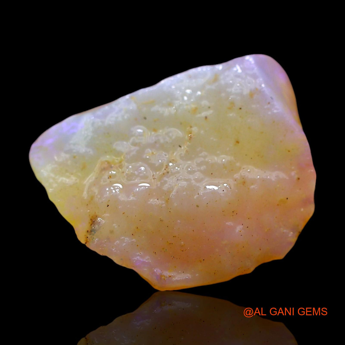 Natural Fire Opal Gemstone 5.00 Cts Loose Fancy Rough From Australia 14x12x6 mm RE-193
