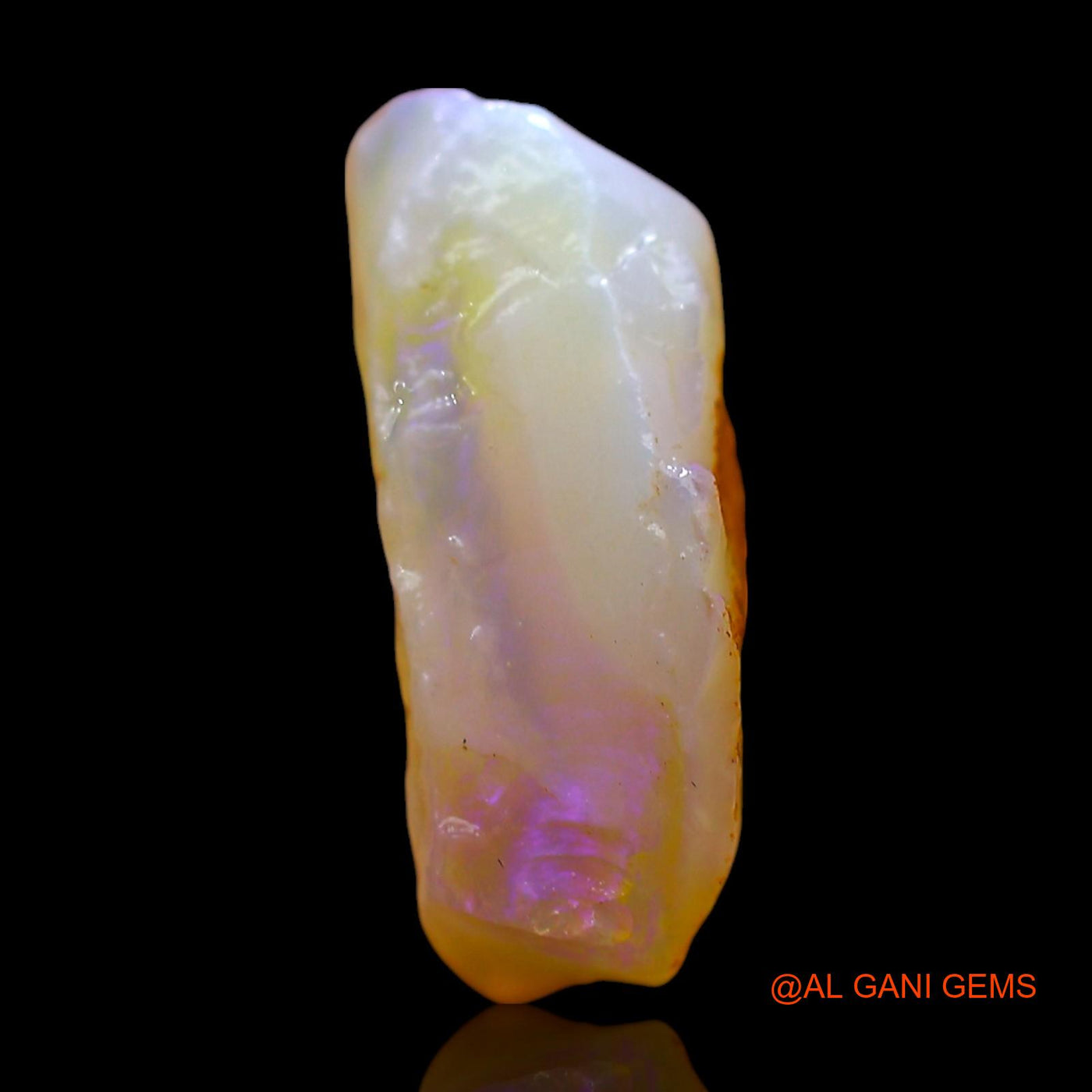 Natural Fire Opal Gemstone 5.00 Cts Loose Fancy Rough From Australia 14x12x6 mm RE-193