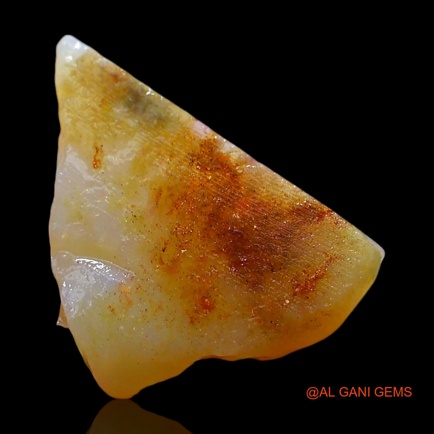 3.00 Cts Natural Australian Fire Opal Loose Gemstone Fancy Rough 13x9x5 mm RE-198