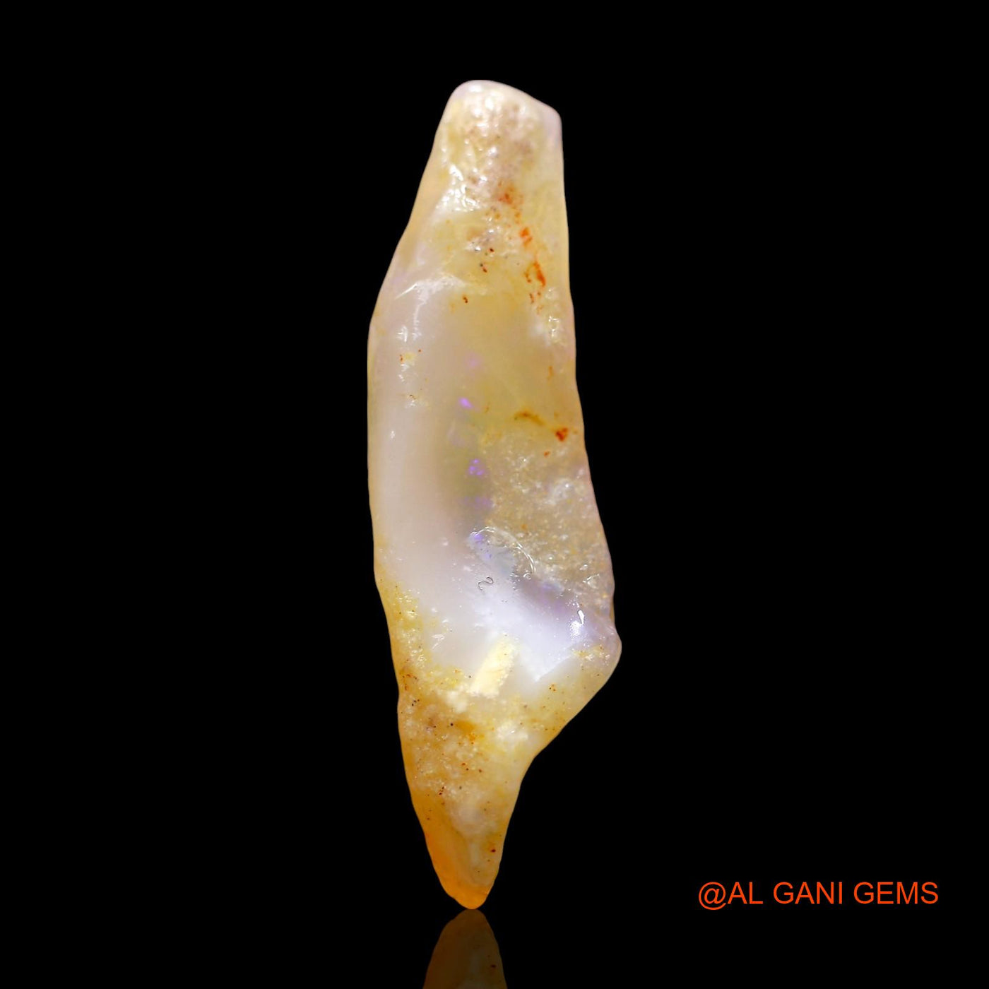 11.00 Cts Natural Australian Fire Opal Fancy Rough Loose Gemstone For Jewelry 28x10x8 mm RE-203
