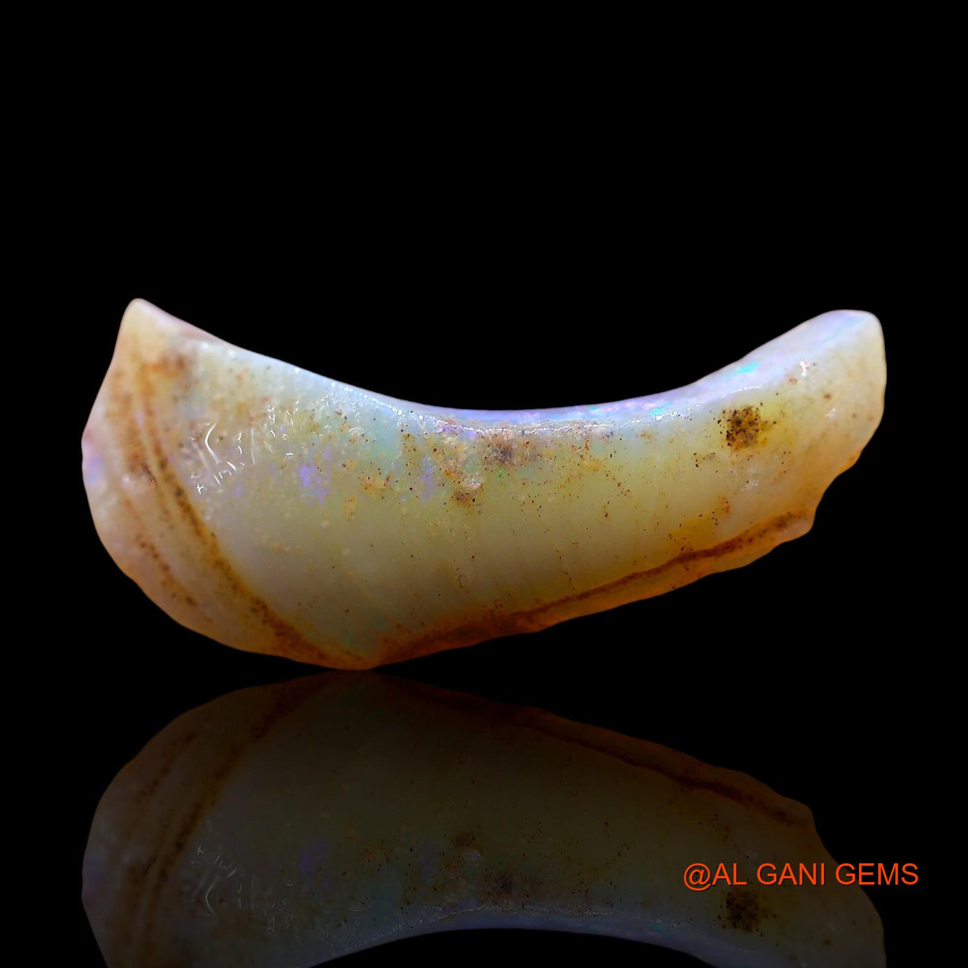 Natural Untreated Fire Opal Loose Gemstone Fancy Rough From Australia 5.00 Cts 26x12x4 mm RE-205