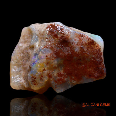 11.00 Cts Natural Australian Fire Opal Loose Gemstone Fancy Rough 20x15x8 mm RE-213
