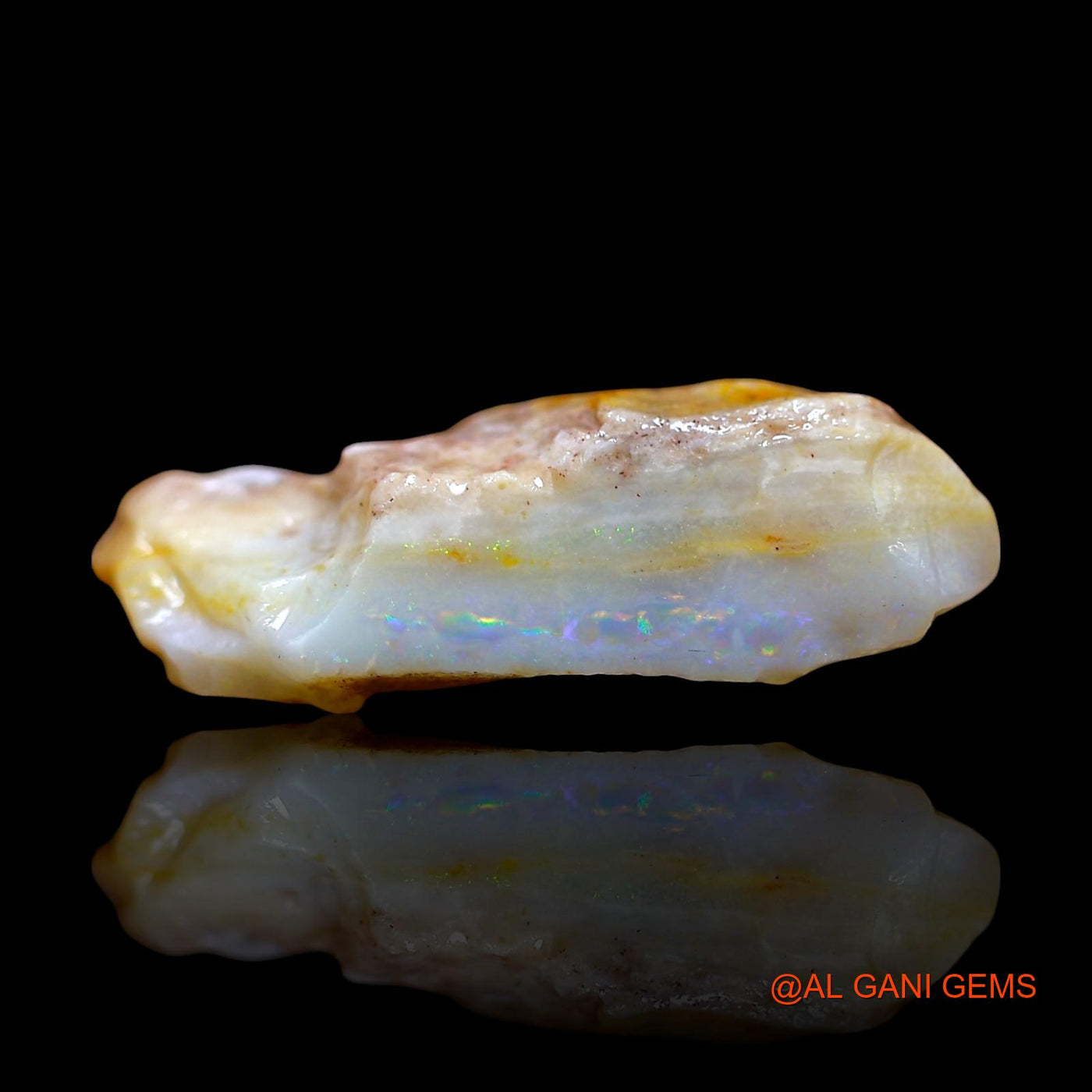 9.00 Cts Natural Australian Fire Opal Loose Gemstone Fancy Rough 22x14x6 mm RE-219
