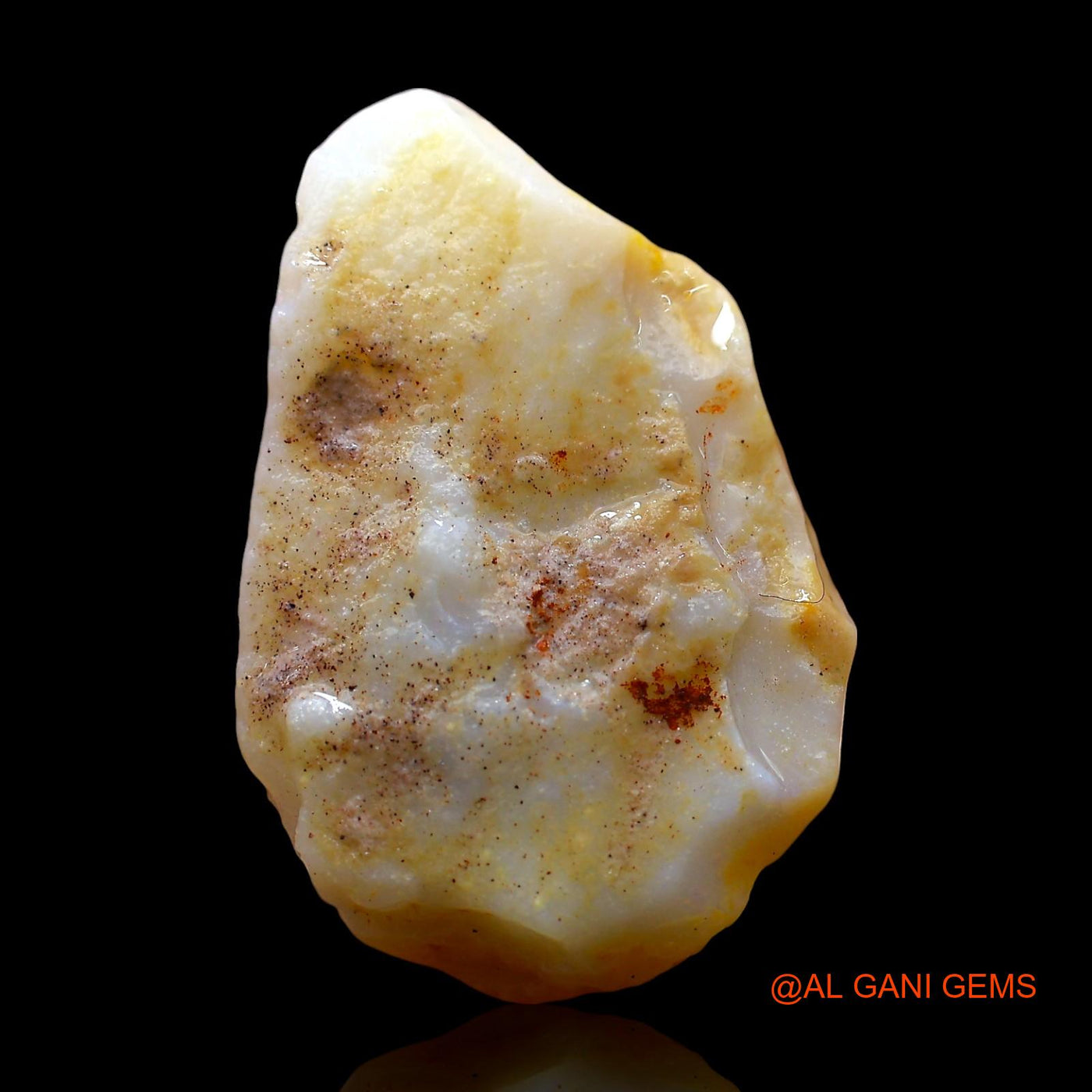 9.00 Cts Natural Australian Fire Opal Loose Gemstone Fancy Rough 22x14x6 mm RE-219