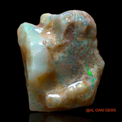 Natural Untreated Fire Opal Loose Gemstone Fancy Rough From Australia 11.00 Cts 16x14x10 mm RE-220