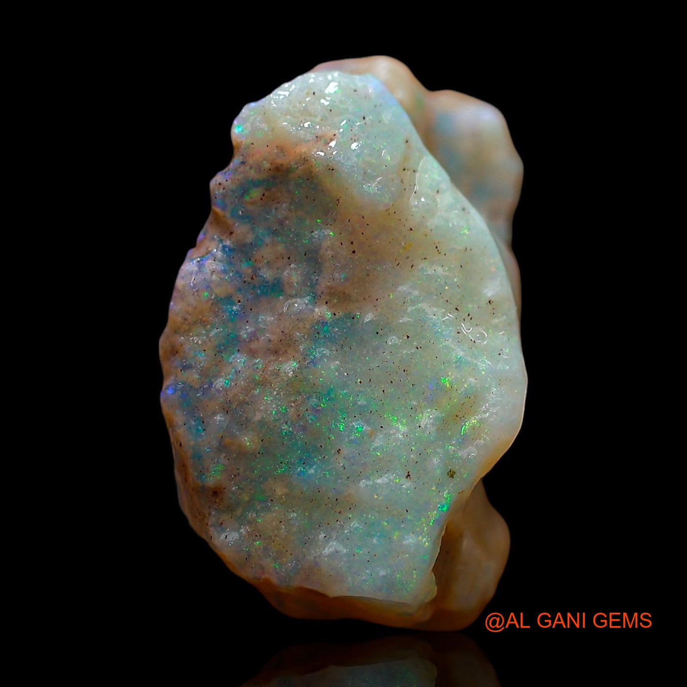 Natural Untreated Fire Opal Loose Gemstone Fancy Rough From Australia 11.00 Cts 16x14x10 mm RE-220