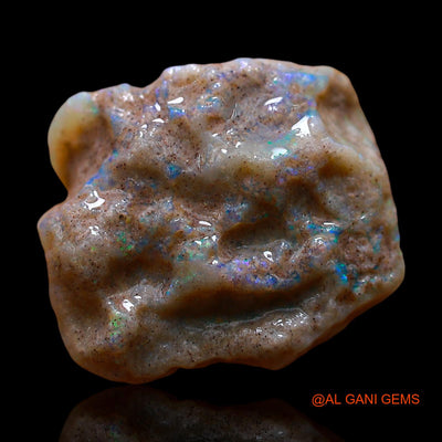 Natural Untreated Fire Opal Loose Gemstone Fancy Rough From Australia 11.00 Cts 16x14x10 mm RE-220