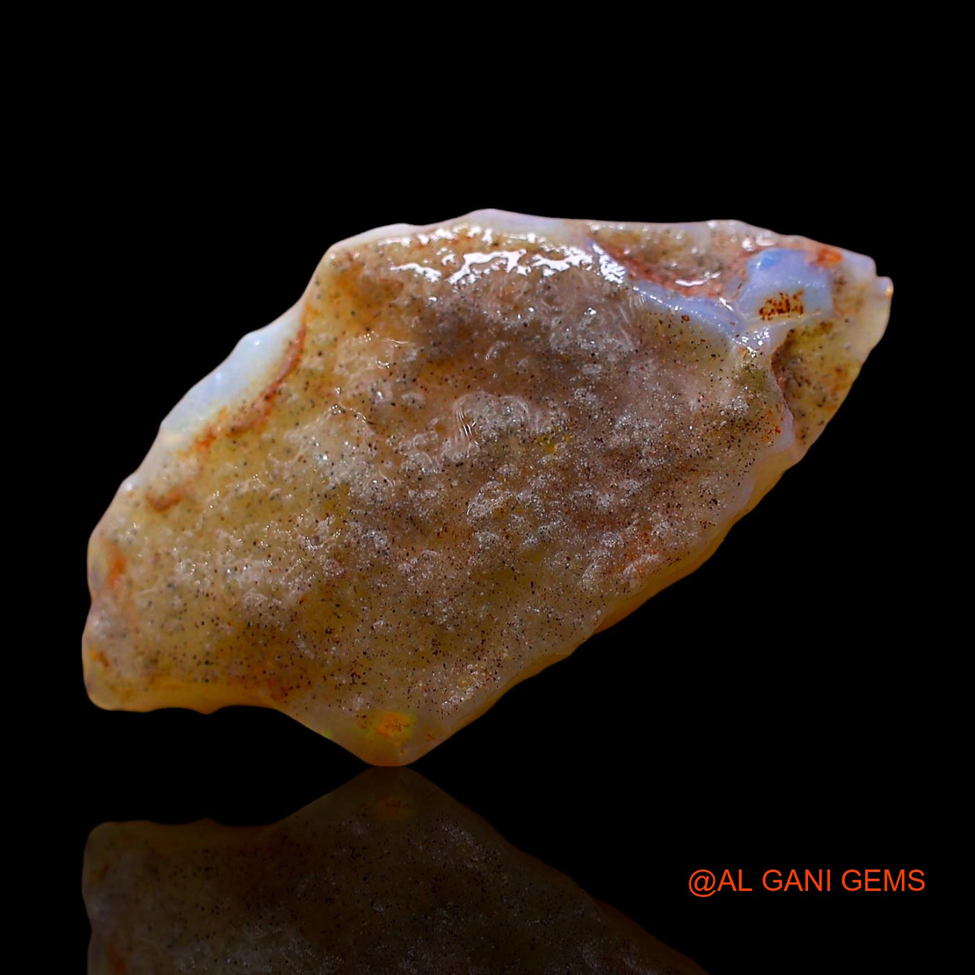 7.00 Cts Natural Australian Fire Opal Fancy Rough Loose Gemstone For Jewelry 23x12x7 mm RE-223