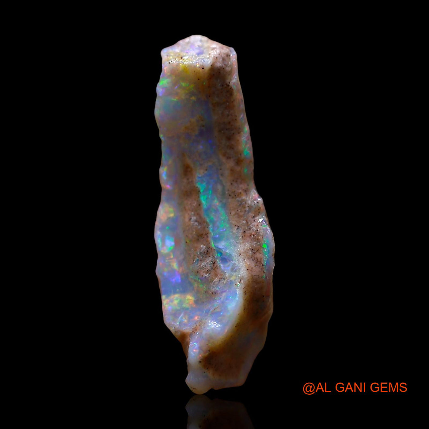 Natural Untreated Fire Opal Loose Gemstone Fancy Rough From Australia 6.00 Cts 20x11x6 mm RE-229